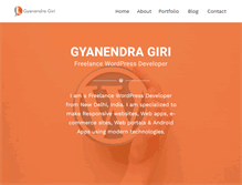 Tablet Screenshot of gyanendragiri.com
